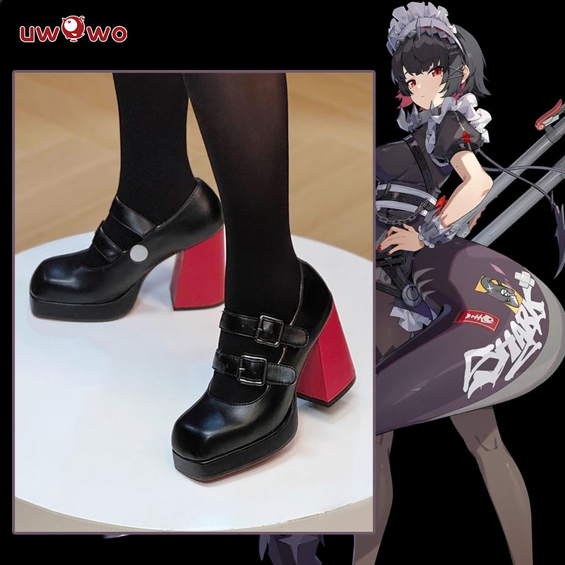 Uwowo Game Zenless Zone Zero/ZZZ Ellen Joe Maid Cosplay Shoes