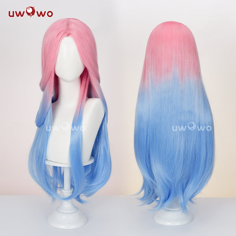 【Pre-sale】Uwowo Anime Alienn Stagee Mizi Cosplay Wig Long Blue And Pink Gradient Hair