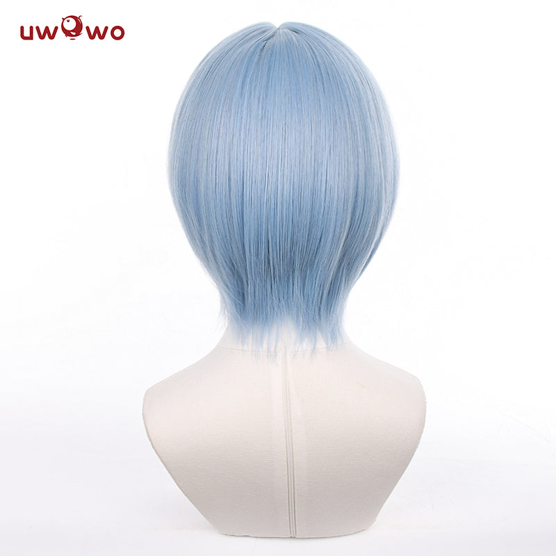 Uwowo Anime Wig Rei Cosplay Wig Light Blue Short Hair