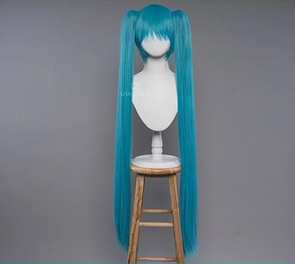 【Pre-sale】Uwowo V Singer 2022 Racing Ver Cosplay Wig  Blue Long Hair