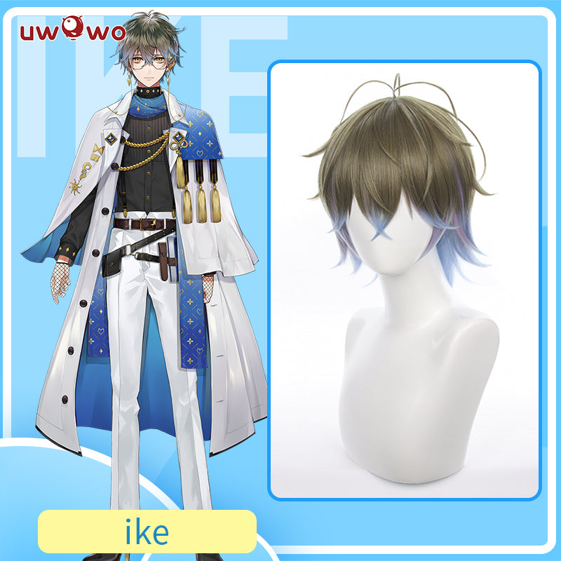 Uwowo NIJISANJI Cosplay Vtuber Wig Ike Eveland Cosplay Wig