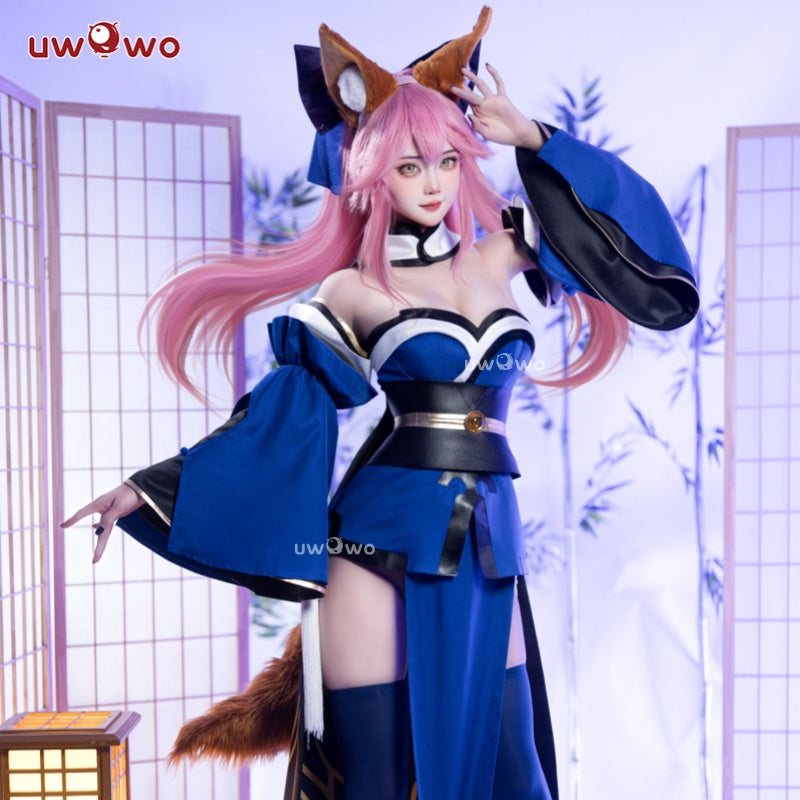 Uwowo Game Fate/Grand Order FGO Tamamo no Mae Stage 1 Cosplay Costume