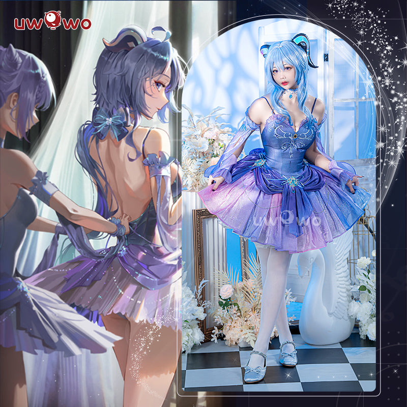 [Last Batch]【In Stock】Uwowo Genshin Impact Fanart: Ganyu Ballet Dress Cosplay Costume
