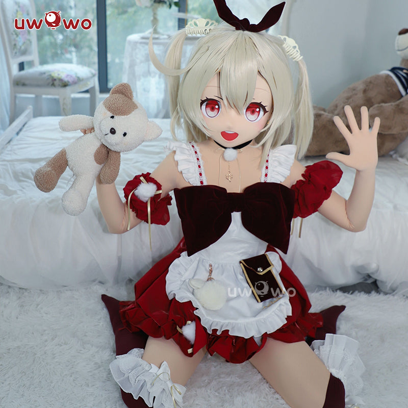 [Last Batch]【In Stock】Exclusive Uwowo Game Genshin Impact Fanart Maid Ver Klee Maid Cosplay Costume