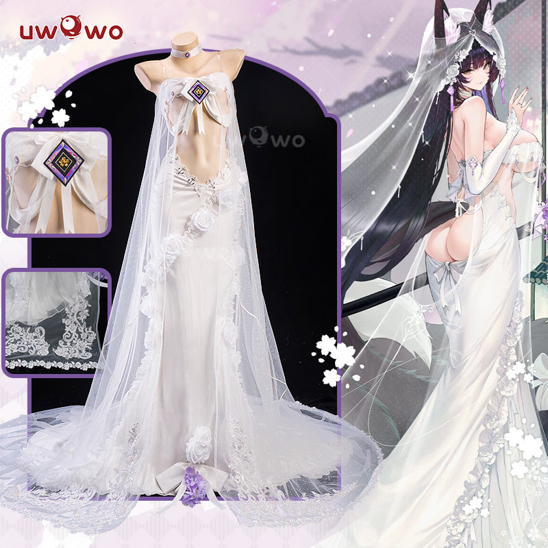 Uwowo Azur Lane Musashi Oath Dress 'Purest Wisteria' Bride Cosplay Costume