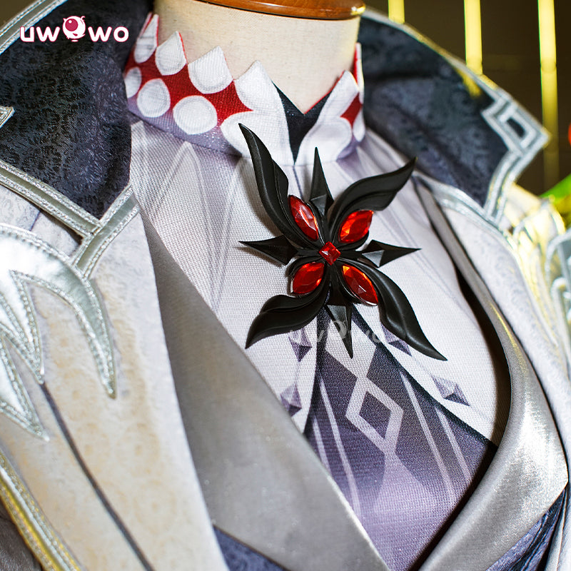 Uwowo Collab Series: Game Genshin Impact Cosplay Fatui Harbinger The Knave Arlecchino Costume