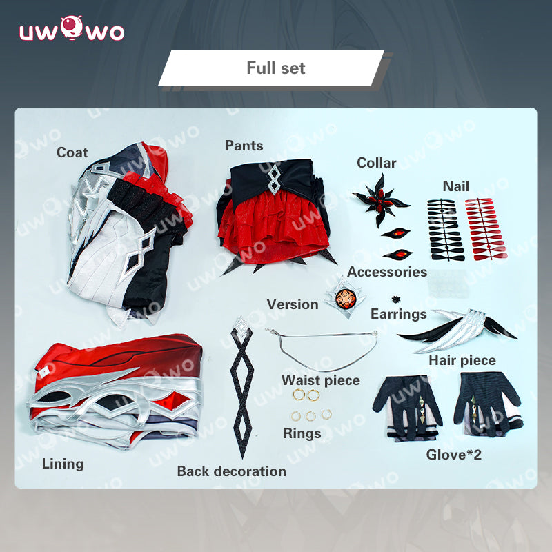 Uwowo Collab Series: Game Genshin Impact Cosplay Fatui Harbinger The Knave Arlecchino Costume