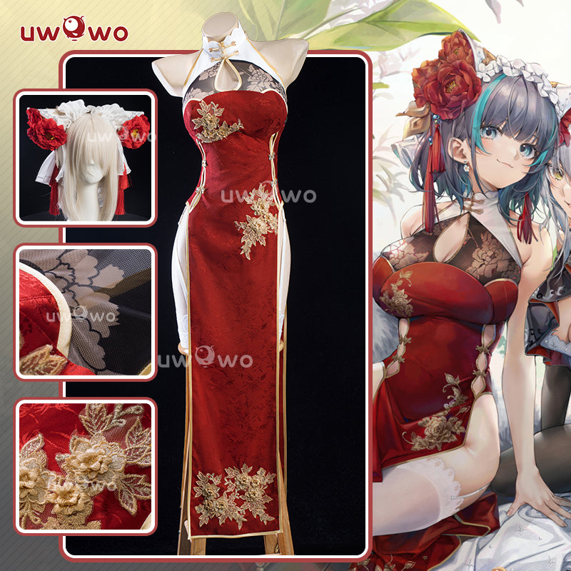 【In Stock】Uwowo Azur Lane Cheshire New Year Cheongsam Cosplay Costume