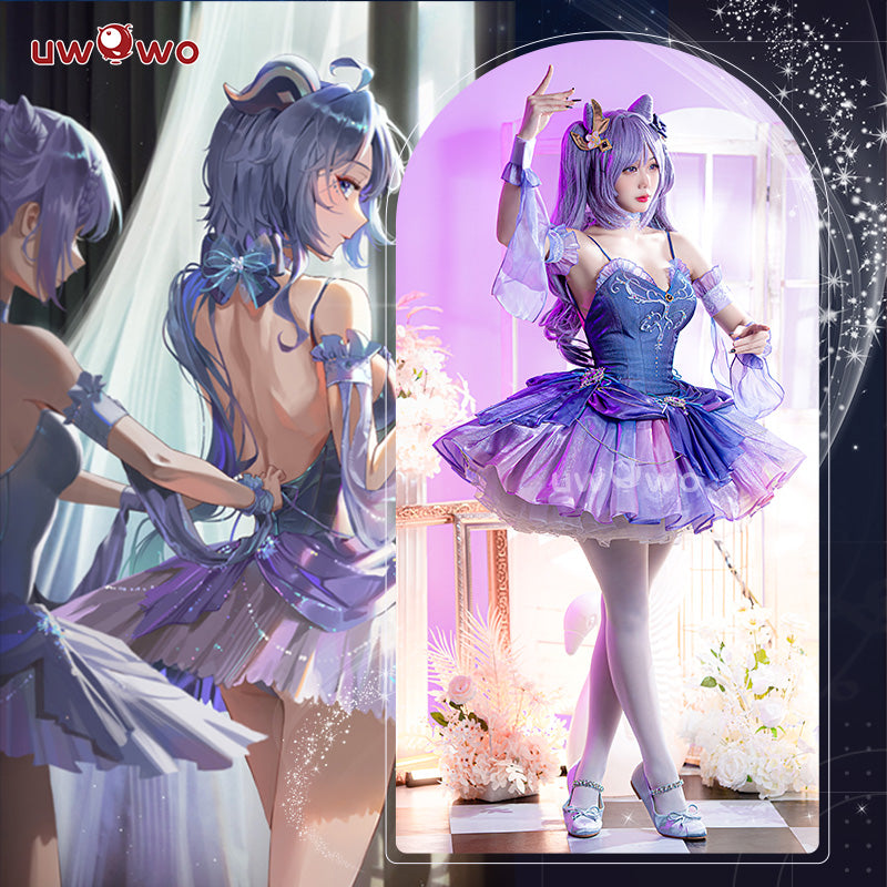 [Last Batch]【In Stock】Uwowo Genshin Impact Fanart: Keqing Ballet Dress Cosplay Costume