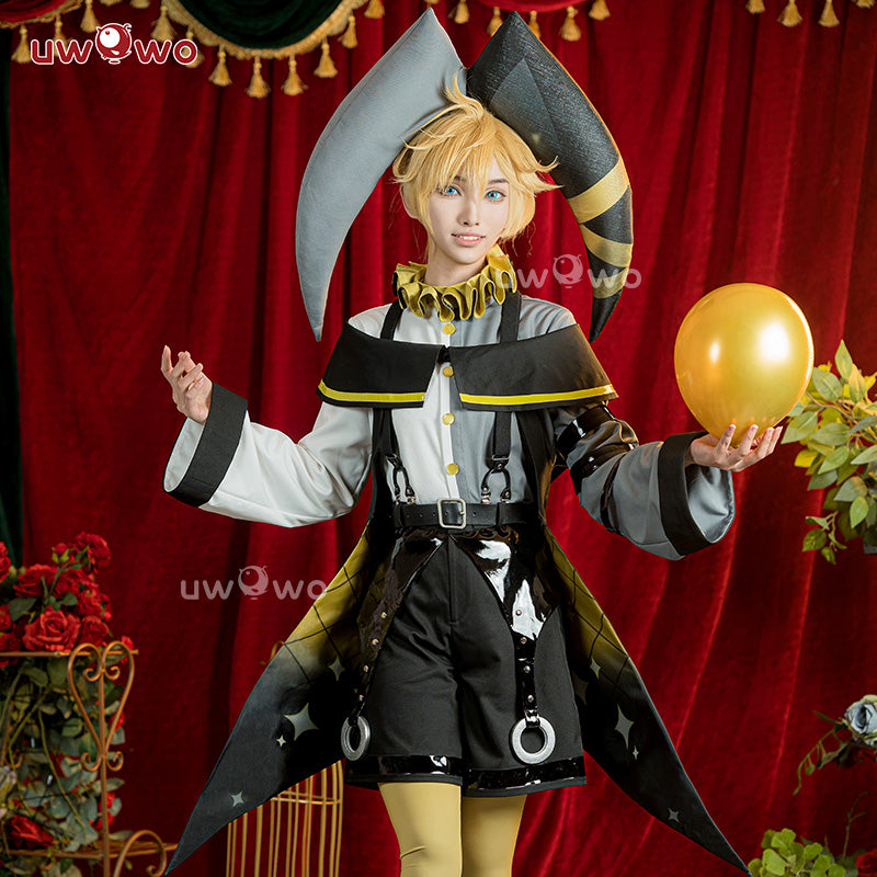 [Last Batch]【In Stock】Uwowo V Singer Twins Brother Clown Gothic Halloween Cosplay Costume