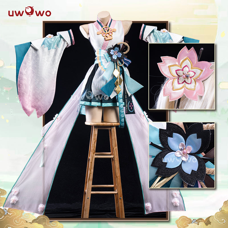 [Last Batch]【In Stock】Uwowo V Singer X Onmyoji Collab Kimono Style Dress Cosplay Costume