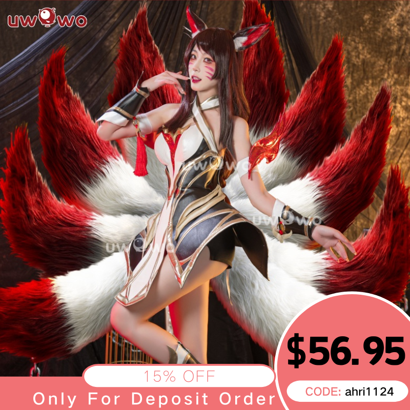 [Last Batch]【In Stock】Uwowo League of Legends/LOL: Risen Legend Ahri Cosplay Costume