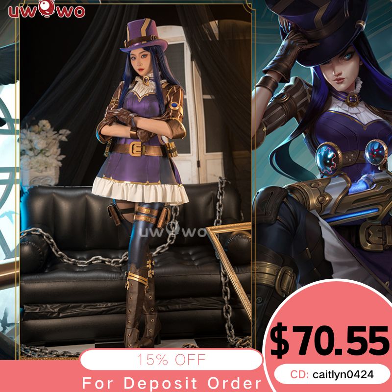 【In Stock】Uwowo League of Legends/LOL: Caitlyn the Sheriff of Piltover Cosplay Costume