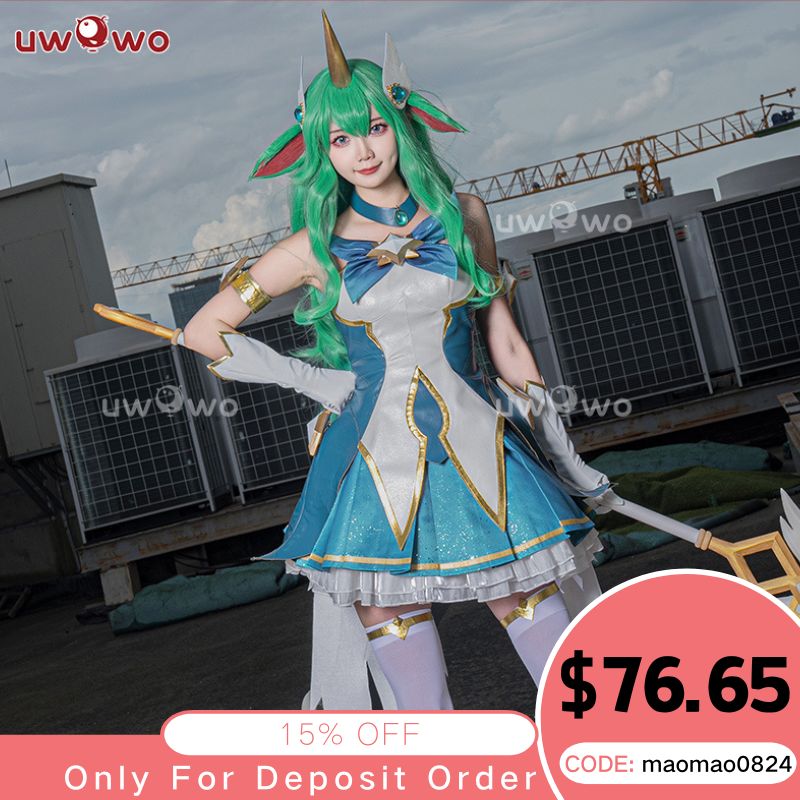 INSTOCK-Uwowo League of Legends/LOL: Star Guardian Soraka SG Cosplay Costume