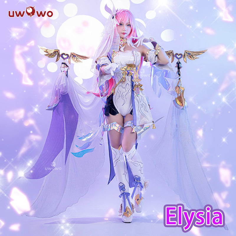 [Last Batch]【In Stock】Uwowo Game Honkai Impact 3: Elysia Herrscher of Human Ego Elysia Angel Cosplay Costume