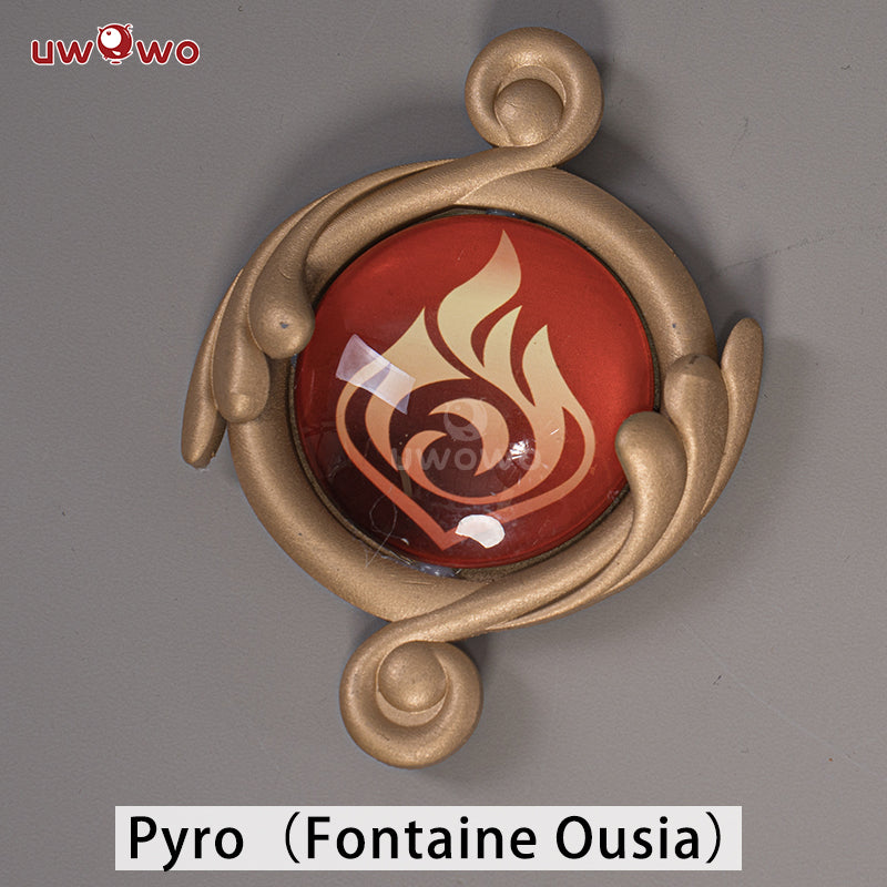 Uwowo Game Genshin Impact Visions Mondstadt/Liyue/Inazuma/Sumeru "Eye of God" Led Cosplay Props