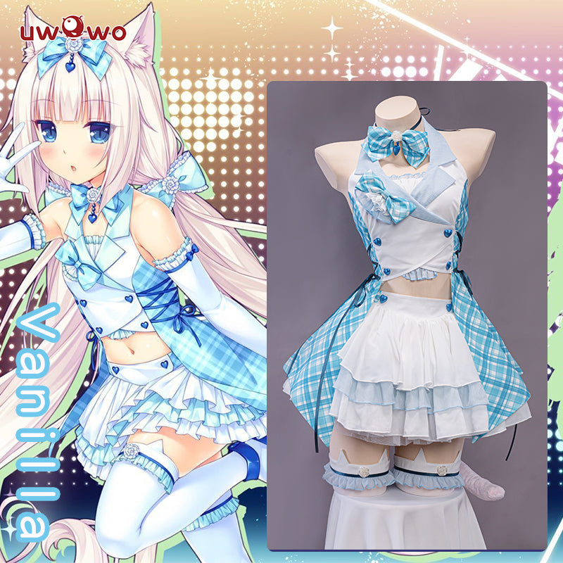 【In Stock】Uwowo Game Nekopara Live Catgirls Vanilla Idol Stage Performance Cosplay Costume