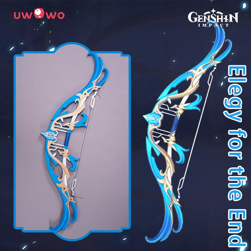 【In Stock】Uwowo Game Genshin Impact Weapons Venti Elegy for the End Cosplay Props Bows Props