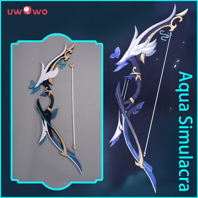 【In Stock】Uwowo Genshin Impact Weapons Yelan Weapon Aqua Simulacra Bow Arrow Yelan Props