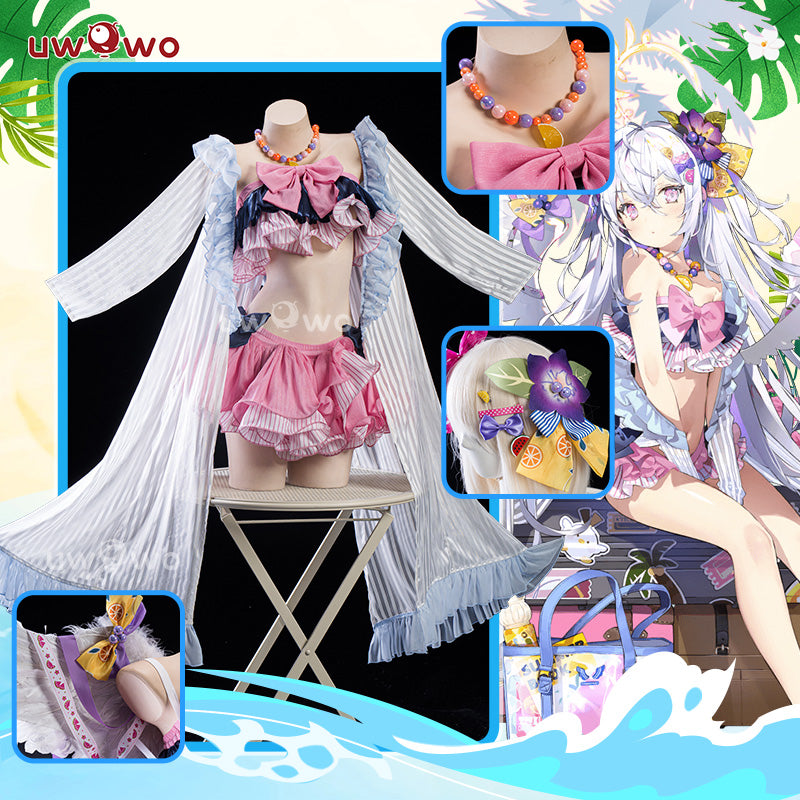 【In Stock】Uwowo Blue Archive Shirasu Azusa Swimsuit Summer Cosplay Costume